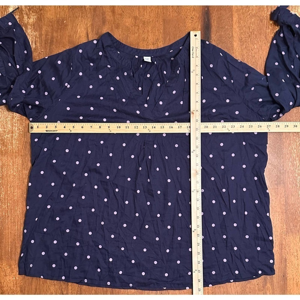 EUC Old Navy Polka Dot Tunic Top Size 2X - Picture 5 of 7